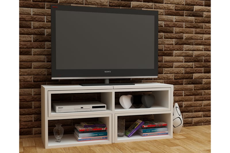 Decorotika TV-benk 136 cm - Hvit - TV-benk & mediabenk