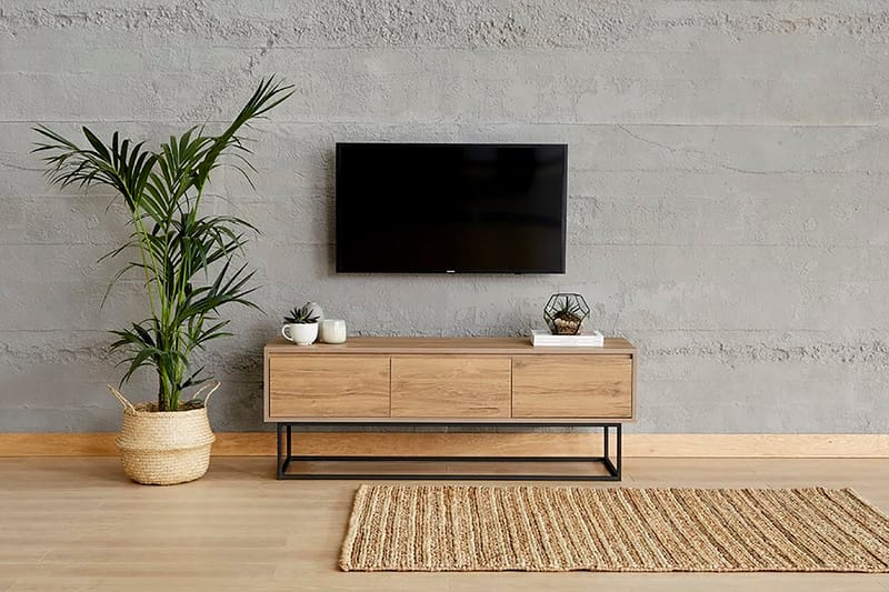 Degerfors TV-benk 140 cm - Brun - Møbler - Mediamøbel & tv møbel - TV-benk & mediabenk