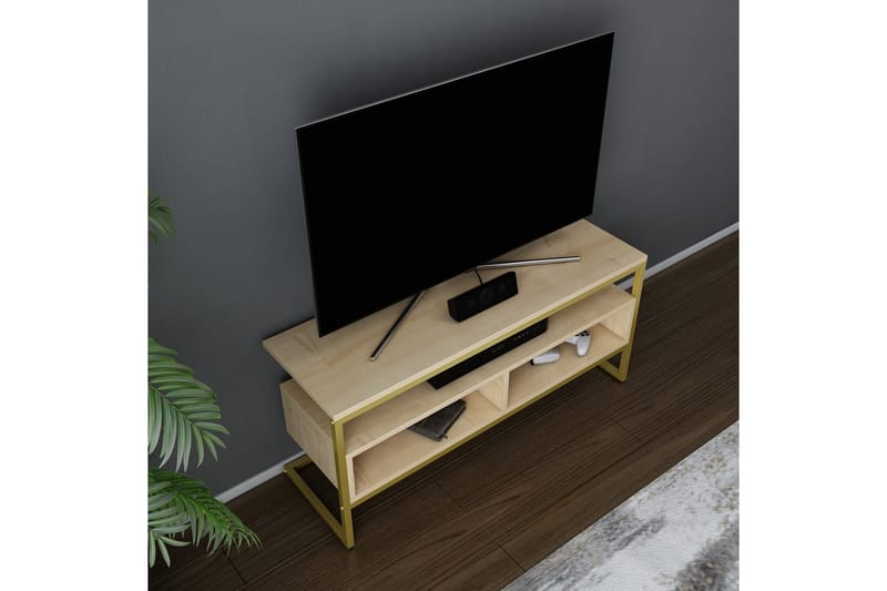 Desgrar Tv-benk 110x49,9 cm - Gull - TV-benk & mediabenk