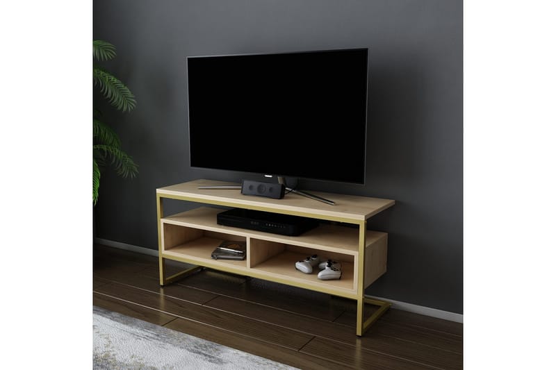Desgrar Tv-benk 110x49,9 cm - Gull - Møbler - Mediamøbel & tv møbel - TV-benk & mediabenk