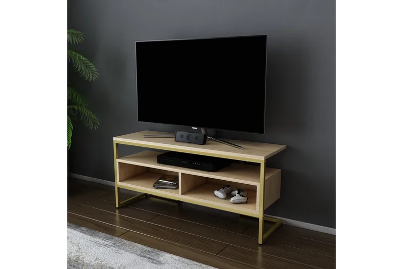 Desgrar Tv-benk 110x49,9 cm - Gull - Møbler - Mediamøbel & tv møbel - TV-benk & mediabenk