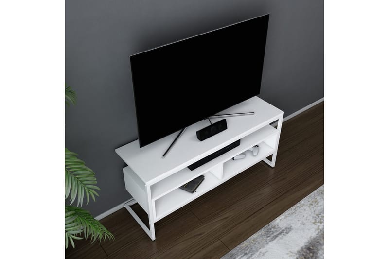 Desgrar Tv-benk 110x49,9 cm - Hvit - TV-benk & mediabenk