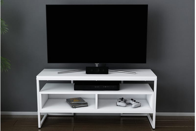 Desgrar Tv-benk 110x49,9 cm - Hvit - TV-benk & mediabenk