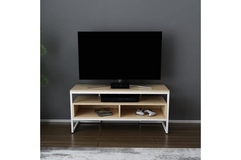 Desgrar Tv-benk 110x49,9 cm - Hvit - TV-benk & mediabenk