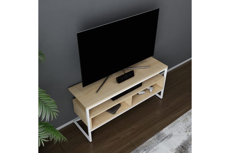 Desgrar Tv-benk 110x49,9 cm - Hvit - TV-benk & mediabenk