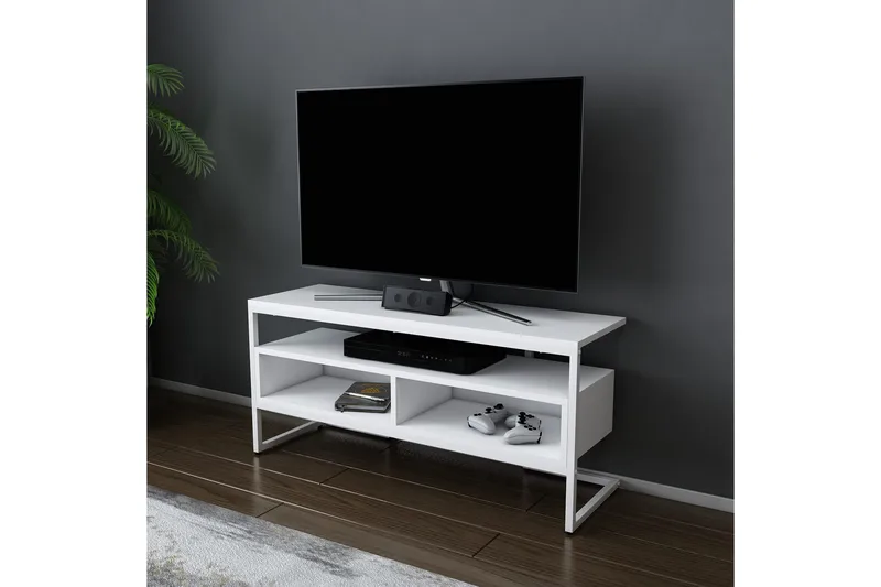 Desgrar Tv-benk 110x49,9 cm - Hvit - Møbler - Mediamøbel & tv møbel - TV-benk & mediabenk