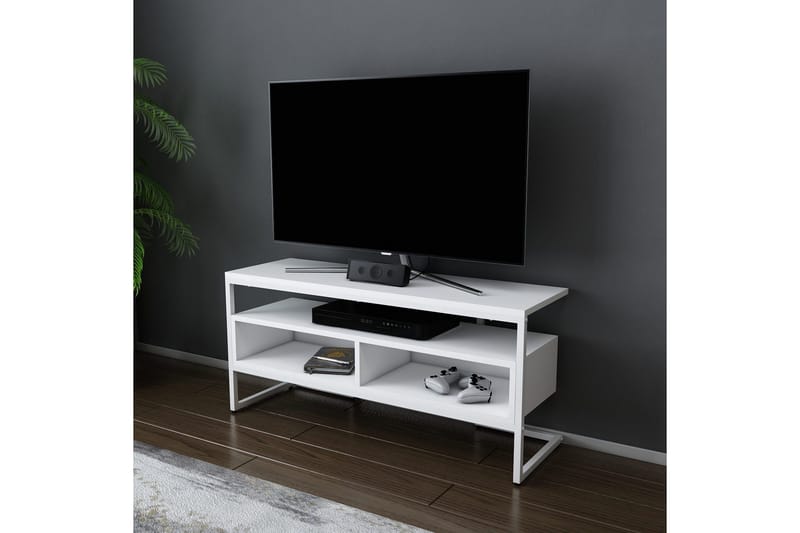 Desgrar Tv-benk 110x49,9 cm - Hvit - Møbler - Mediamøbel & tv møbel - TV-benk & mediabenk