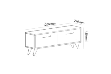 Desgrar Tv-benk 120x45 cm - Blå - Møbler - Mediamøbel & tv møbel - TV-benk & mediabenk