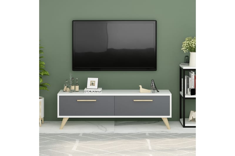 Desgrar Tv-benk 120x45 cm - Hvit - TV-benk & mediabenk