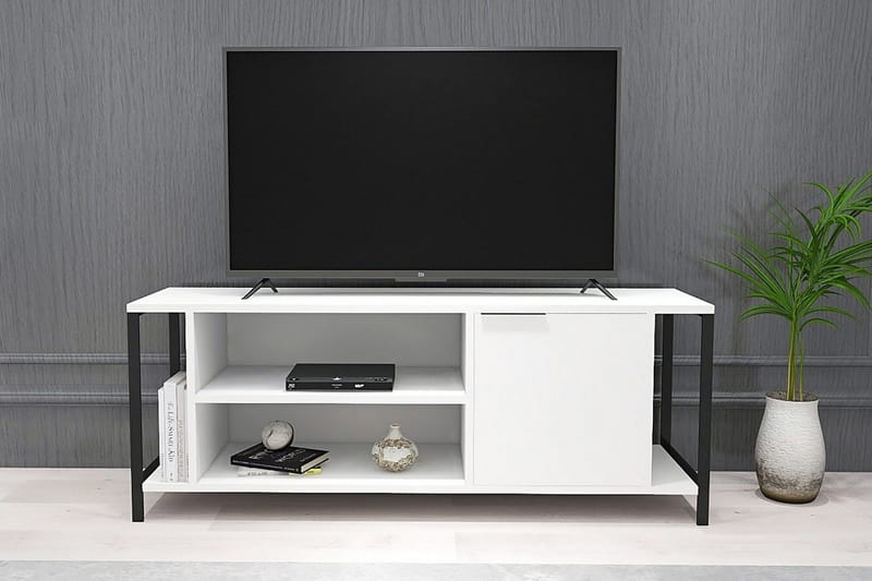 Desgrar Tv-benk 120x54 cm - Hvit - TV-benk & mediabenk