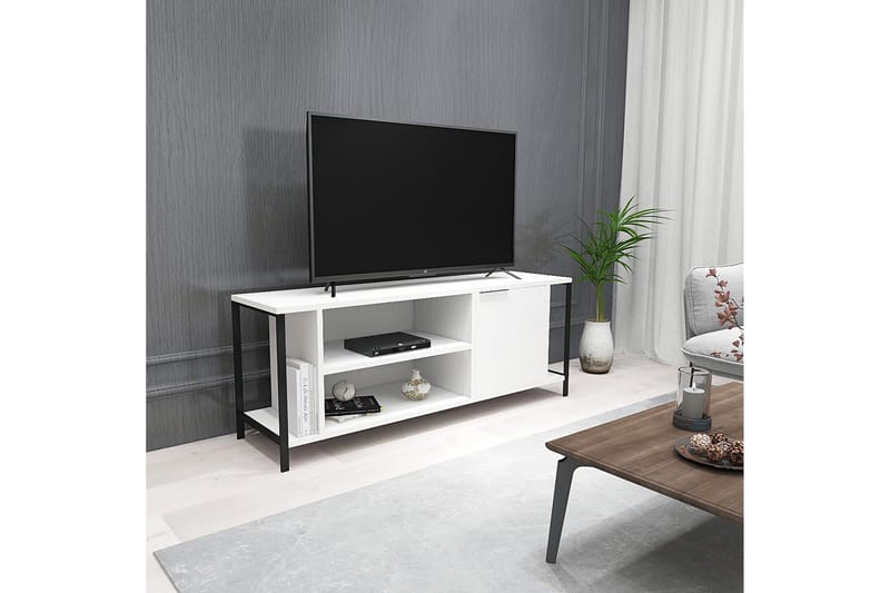 Desgrar Tv-benk 120x54 cm - Hvit - TV-benk & mediabenk