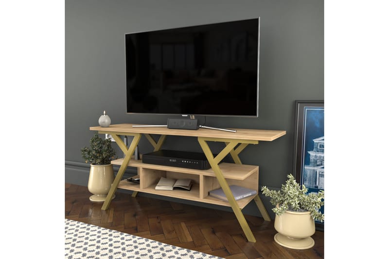 Desgrar Tv-benk 120x55 cm - Gull - Møbler - Mediamøbel & tv møbel - TV-benk & mediabenk