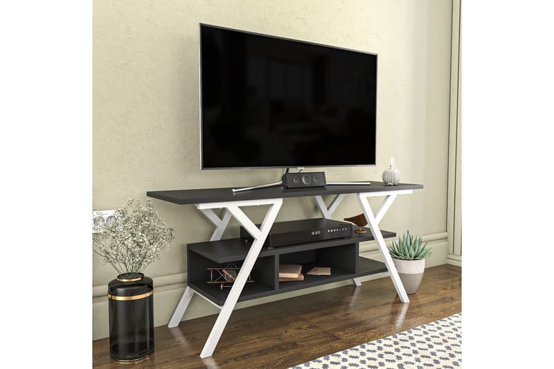 Desgrar Tv-benk 120x55 cm - Hvit - TV-benk & mediabenk