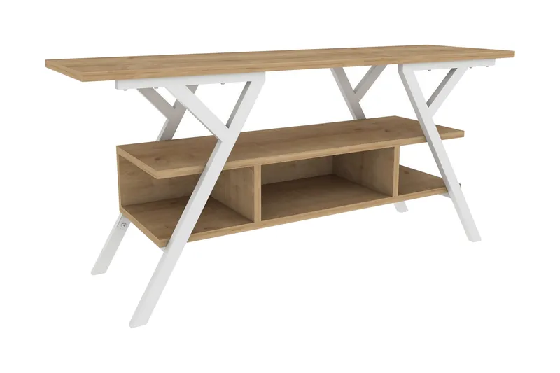 Desgrar Tv-benk 120x55 cm, Hvit