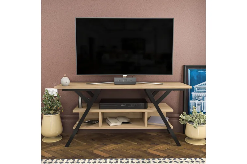 Desgrar Tv-benk 120x55 cm - Svart - Møbler - Mediamøbel & tv møbel - TV-benk & mediabenk