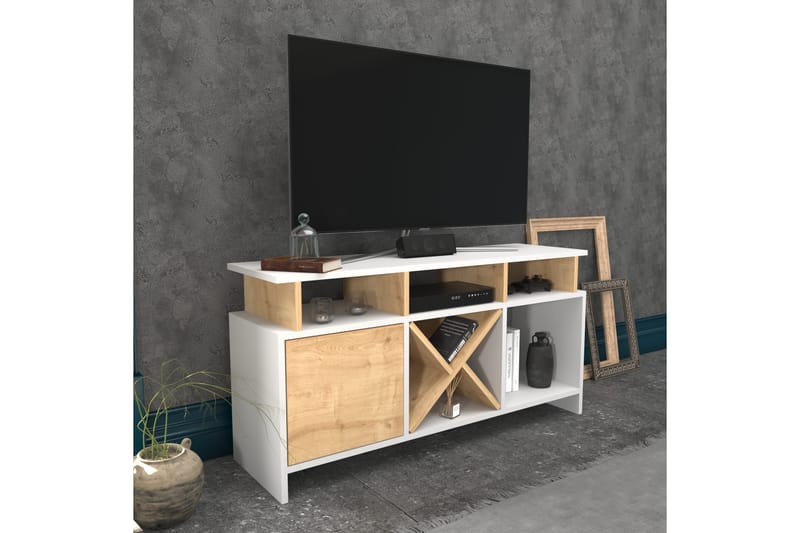 Desgrar Tv-benk 120x60,6 cm - Hvit - TV-benk & mediabenk