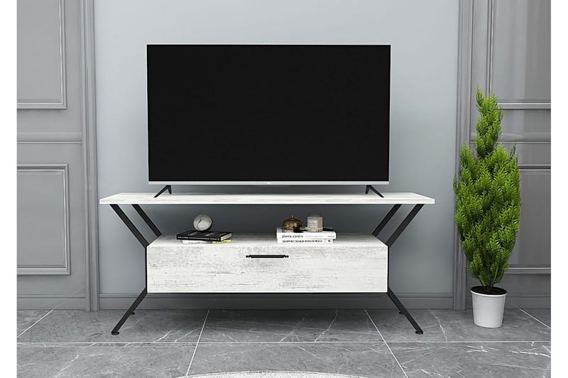 Desgrar Tv-benk 124x54 cm - Grå - Møbler - Mediamøbel & tv møbel - TV-benk & mediabenk