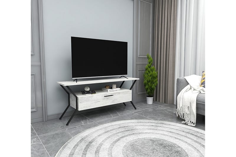 Desgrar Tv-benk 124x54 cm - Grå - Møbler - Mediamøbel & tv møbel - TV-benk & mediabenk
