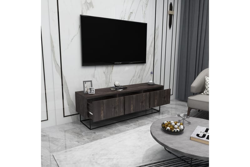 Desgrar Tv-benk 140x50 cm - Brun - Møbler - Mediamøbel & tv møbel - TV-benk & mediabenk