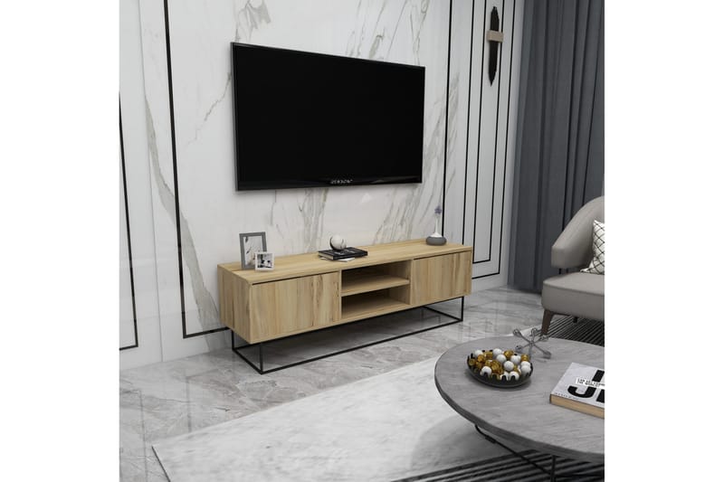 Desgrar Tv-benk 140x50 cm - Flerfarget - Møbler - Mediamøbel & tv møbel - TV-benk & mediabenk