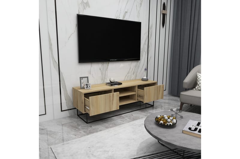 Desgrar Tv-benk 140x50 cm - Flerfarget - Møbler - Mediamøbel & tv møbel - TV-benk & mediabenk