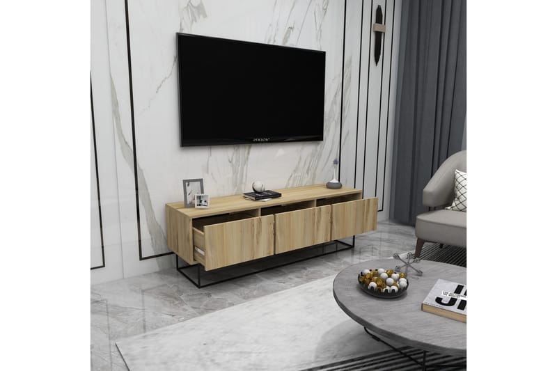 Desgrar Tv-benk 140x50 cm - Flerfarget - TV-benk & mediabenk