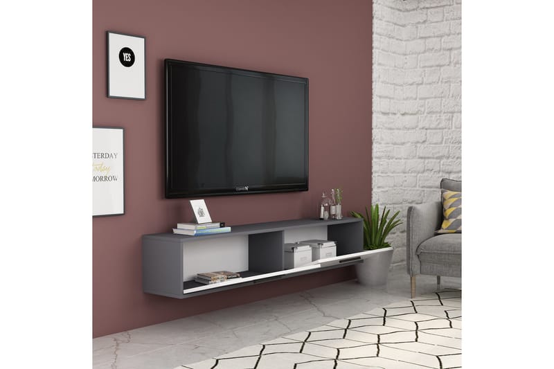 Desgrar Tv-benk 150x45 cm - Antrasitt - Møbler - Mediamøbel & tv møbel - TV-benk & mediabenk