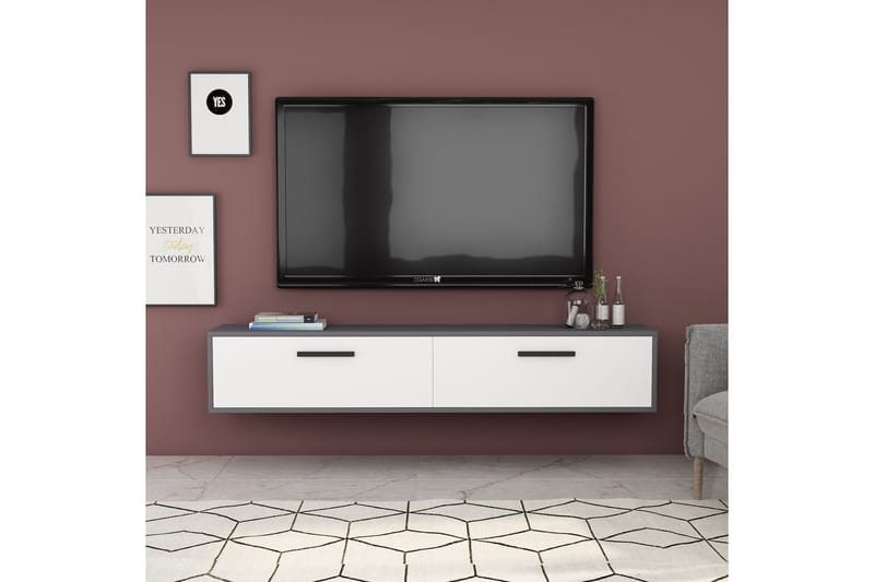 Desgrar Tv-benk 150x45 cm - Antrasitt - Møbler - Mediamøbel & tv møbel - TV-benk & mediabenk