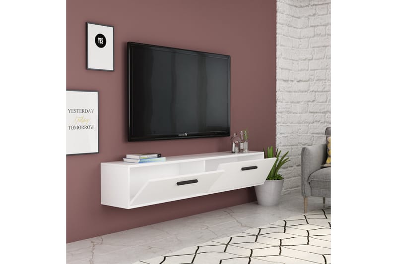 Desgrar Tv-benk 150x45 cm - Hvit - Møbler - Mediamøbel & tv møbel - TV-benk & mediabenk