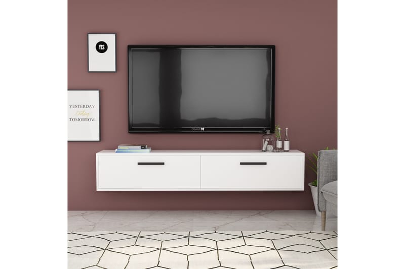 Desgrar Tv-benk 150x45 cm - Hvit - Møbler - Mediamøbel & tv møbel - TV-benk & mediabenk