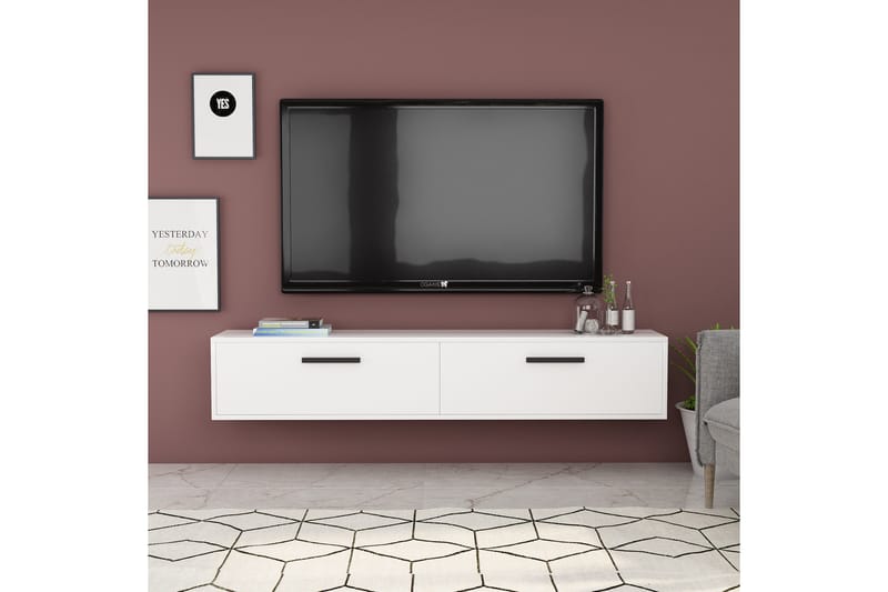Desgrar Tv-benk 150x45 cm - Hvit - TV-benk & mediabenk
