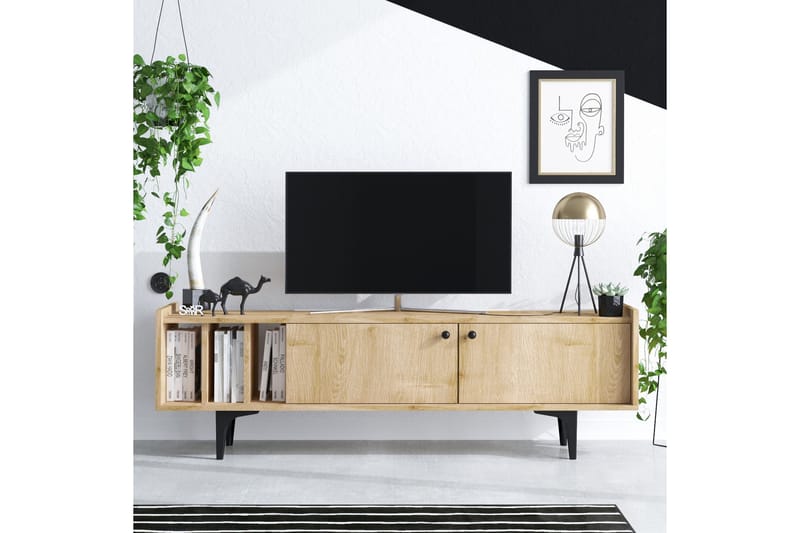 Desgrar Tv-benk 150x47 cm - Blå - TV-benk & mediabenk