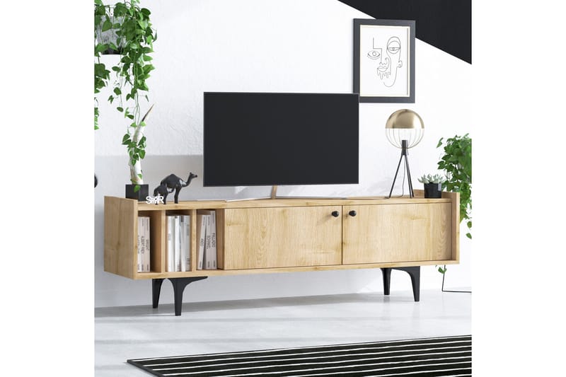 Desgrar Tv-benk 150x47 cm - Blå - Møbler - Mediamøbel & tv møbel - TV-benk & mediabenk
