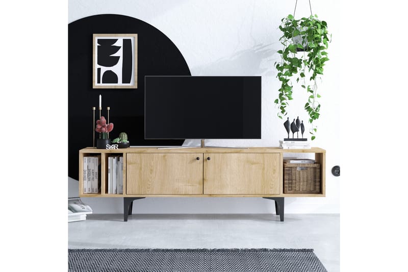 Desgrar Tv-benk 150x47 cm - Blå - TV-benk & mediabenk