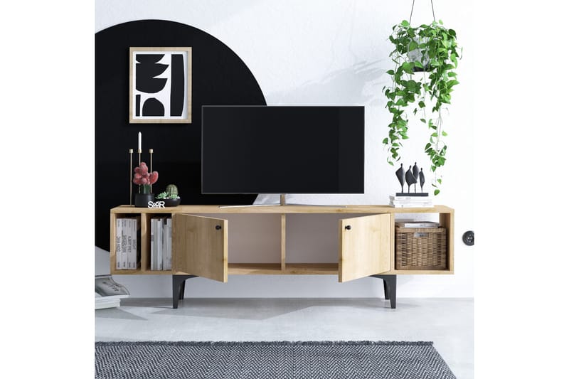 Desgrar Tv-benk 150x47 cm - Blå - TV-benk & mediabenk