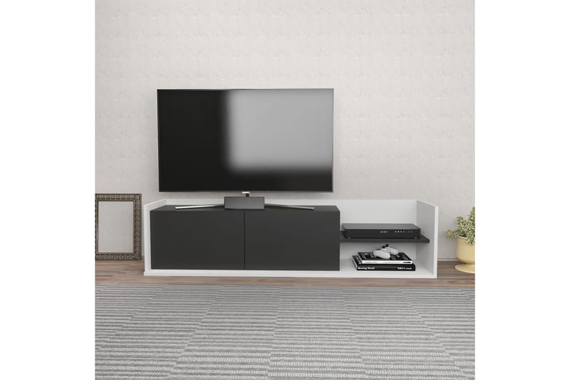 Desgrar Tv-benk 160x36,8 cm - Hvit - TV-benk & mediabenk