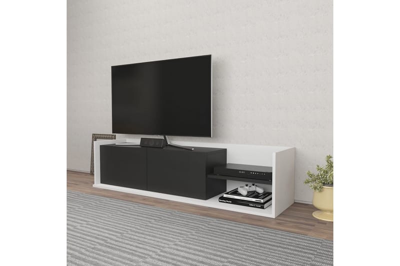 Desgrar Tv-benk 160x36,8 cm - Hvit - Møbler - Mediamøbel & tv møbel - TV-benk & mediabenk