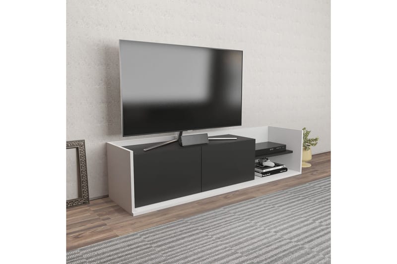 Desgrar Tv-benk 160x36,8 cm - Hvit - Møbler - Mediamøbel & tv møbel - TV-benk & mediabenk