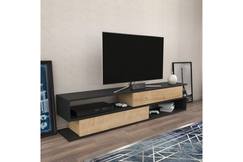 Desgrar Tv-benk 160x38,6 cm - Antrasitt - TV-benk & mediabenk