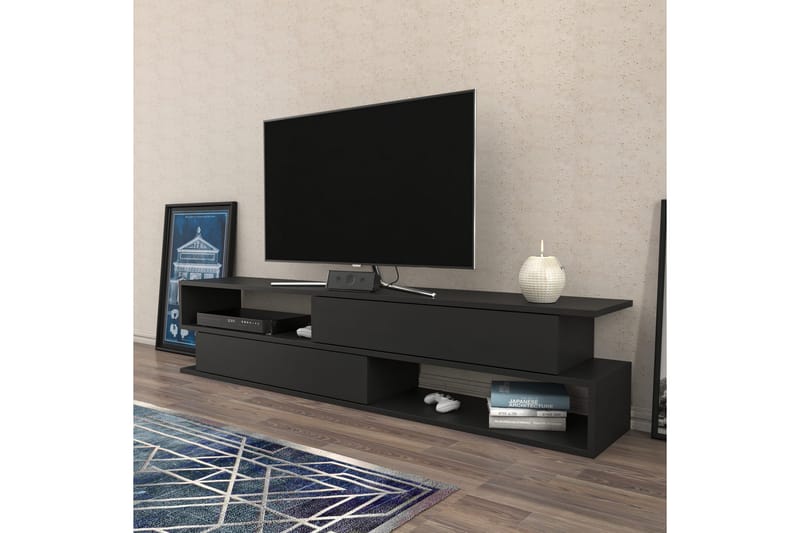 Desgrar Tv-benk 160x38,6 cm - Antrasitt - TV-benk & mediabenk