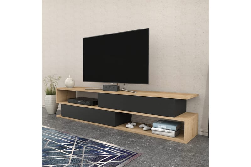 Desgrar Tv-benk 160x38,6 cm - Brun - TV-benk & mediabenk