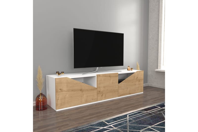 Desgrar Tv-benk 160x40 cm - Hvit - TV-benk & mediabenk