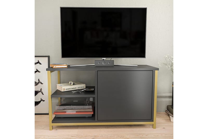 Desgrar Tv-benk 89,6x50,8 cm - Gull - TV-benk & mediabenk