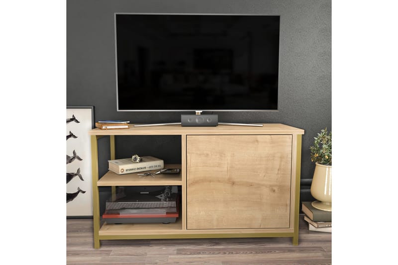 Desgrar Tv-benk 89,6x50,8 cm - Gull - Møbler - Mediamøbel & tv møbel - TV-benk & mediabenk