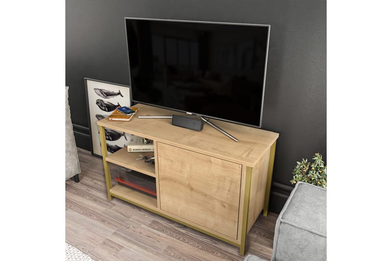 Desgrar Tv-benk 89,6x50,8 cm - Gull - Møbler - Mediamøbel & tv møbel - TV-benk & mediabenk