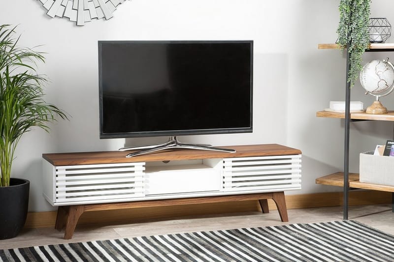Detroit Tv-Benk 35x149 Cm - Grå - Møbler - Mediamøbel & tv møbel - TV-benk & mediabenk
