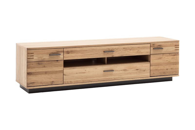 Dimoff TV-benk 210 cm - Eik/ Antrasitt - Møbler - Mediamøbel & tv møbel - TV-benk & mediabenk