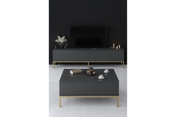 Dorlord TV-benk 180 cm - Grå/Gull - Møbler - Mediamøbel & tv møbel - TV-benk & mediabenk