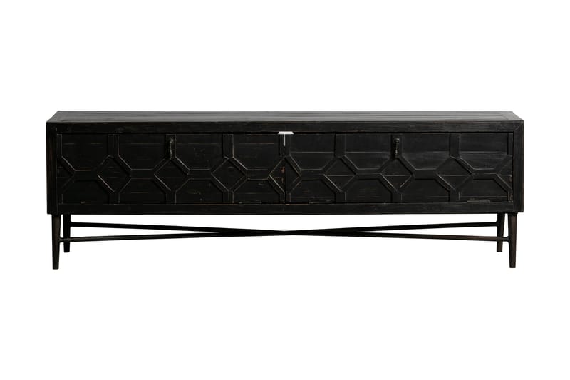 Durrey TV-benk 160 cm - Svart - Møbler - Mediamøbel & tv møbel - TV-benk & mediabenk