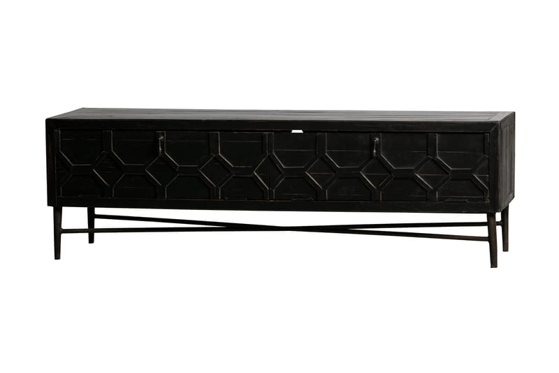Durrey TV-benk 160 cm - Svart - Møbler - Mediamøbel & tv møbel - TV-benk & mediabenk